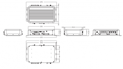 Компактный встраиваемый компьютер tBOX500-510-FL-i3-24-110MRDC
