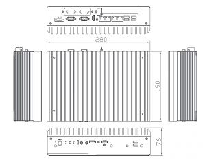 Компактный встраиваемый компьютер eBOX700-891-FL-PCIe-DC