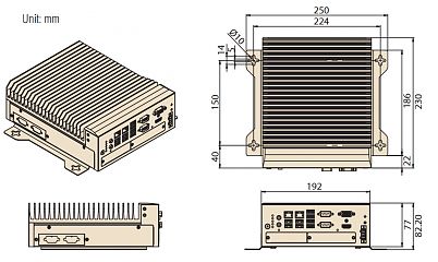 Многослотовый встраиваемый компьютер MIC-770Q-00A1
