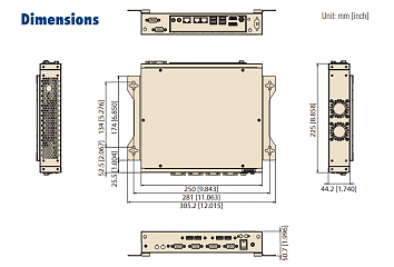 Компактный встраиваемый компьютер EPC-T22865A-12Y0E