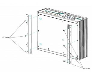 Компактный встраиваемый компьютер eBOX671-521-FL-DC-6GbE