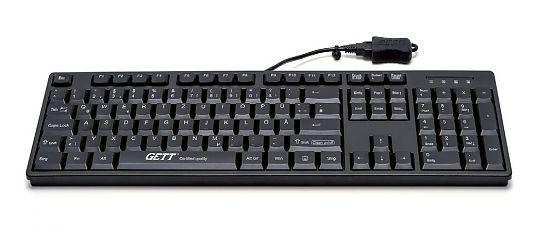 Клавиатура TKL-105-GCQ-IP68-KGEH-BLACK-USB-US/CYR (KL28206)