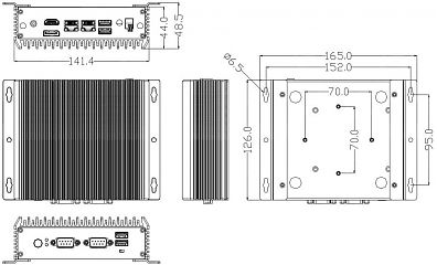 Ультракомпактный встраиваемый компьютер  C2-NNZ-8265U-EC2