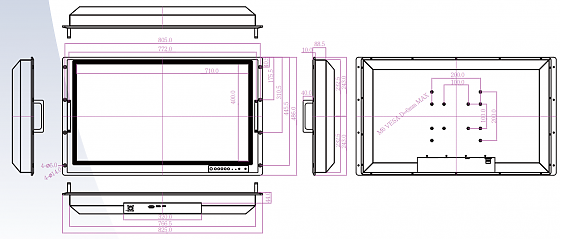 Промышленный монитор W32L100-MLA3FP