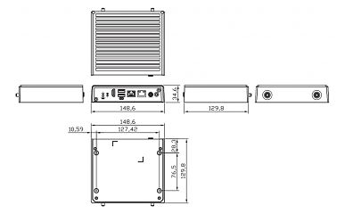 Ультракомпактный встраиваемый компьютер AIE100-903-FL-NX