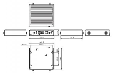 Ультракомпактный встраиваемый компьютер AIE100-ONX-8GB