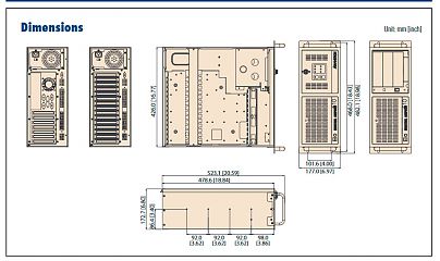 Промышленный компьютерный корпус IPC-610BP-00XHE-SEA