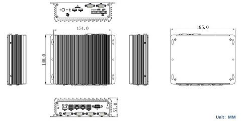 Ультракомпактный встраиваемый компьютер C5750Z-C6 (J6412)