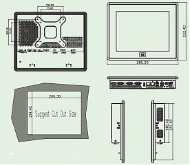 Панельный компьютер PPC2-C10-EHL-J1/8G