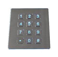 Клавиатура вандалозащищённая K-TEK-B88KP-BL-DWP