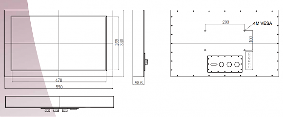 Промышленный монитор W22L100-65A3-PAT/R
