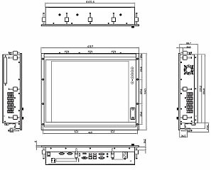 Промышленный панельный компьютер FRONT Station 570.205