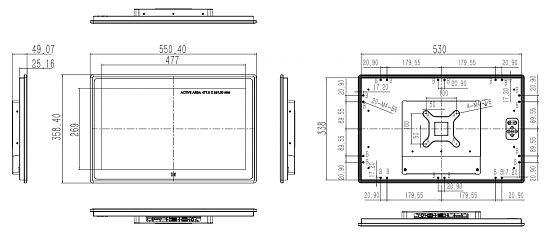 Промышленный монитор DM-F22A/PC