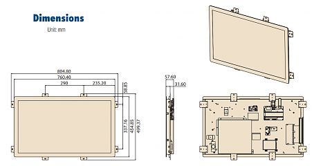 Панельный компьютер UTC-232FP-ATO0E