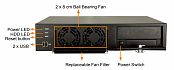 Корпус RACK-220GBATX/A130B-SEA (черный)