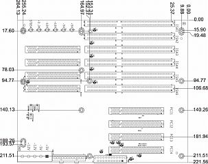 Промышленная кроссплата PCI-10S