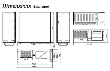 Корпус RACK-305GWATX/300W