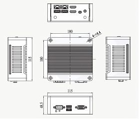 Ультракомпактный встраиваемый компьютер EBOX-ALJ3455-NRG