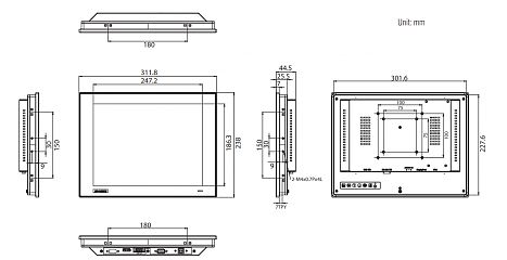 Промышленный монитор FPM-7121T-R3AE