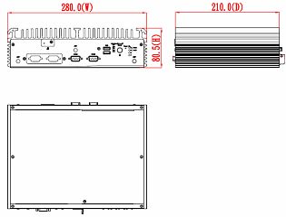Компактный встраиваемый компьютер eBOX710A-CML-PCIe