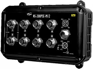 Коммутатор NS-208PSE-M12-IP67