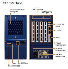 Стоечный компьютер RACK-500AI-C246-XE/16G/35