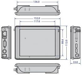 Панельный компьютер PDX-057T-RD8U+WiFi