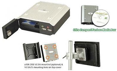 Ультракомпактный встраиваемый компьютер UIBX-200/Z510P/1GB