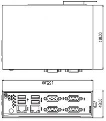 Встраиваемый компьютер на DIN-рейку ICO310-N3160-PB-DC