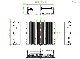 Конвертируемый встраиваемый компьютер P2002E-i5-E4