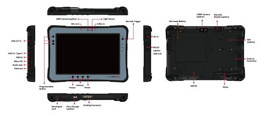 Полностью защищенный планшет RuggON PA501 (Android 11 )