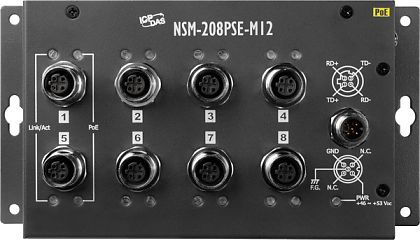 Коммутатор NSM-208PSE-M12