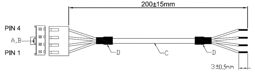 Кабели для блоков питания CB-NOLP4-RS