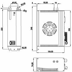 Встраиваемый компьютер на DIN-рейку  NP-6133-L4-10500-4G-SSD512G