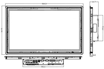 Панельный компьютер  P2381Y-C6 V1.0(1235U)