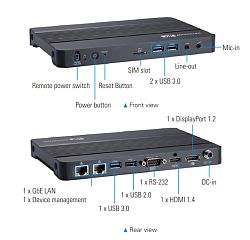 Компактный встраиваемый компьютер DSP300-318-N4200-EU