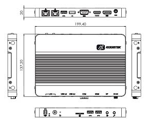 Компактный встраиваемый компьютер DSP300-318-N4200-EU