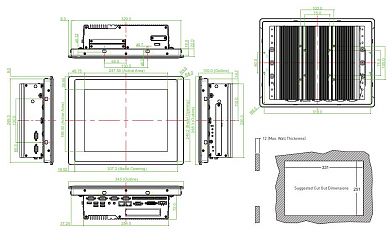 Панельный компьютер CV-112HC/P2002E-i5-E4