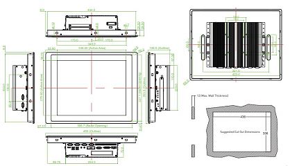 Панельный компьютер CV-117R/P2002E-i5-E4