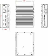 Компактный встраиваемый компьютер eBOX671-521-FL-DC-4PoE (уценка 3)