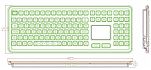 Промышленная клавиатура K-TEK-M399TP-KP-FN-DT-W-US/RU-USB