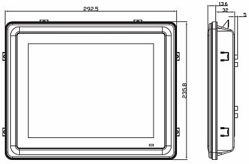 Медицинский панельный компьютер MPC102-845 DC