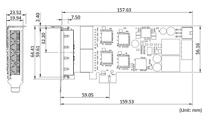Сетевая плата  GPOE-4P