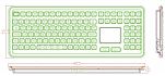 Промышленная клавиатура K-TEK-M399TP-KP-FN-DT-B-US/RU-USB
