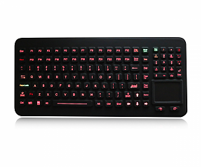 Промышленная клавиатура K-TEK-M379TP-KP-FN-BL-IL-OEM-US/RU-USB