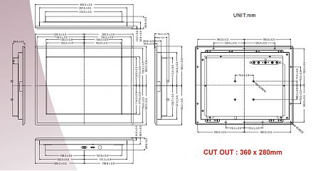 Промышленный монитор R15L600-IPC3/PAT/R