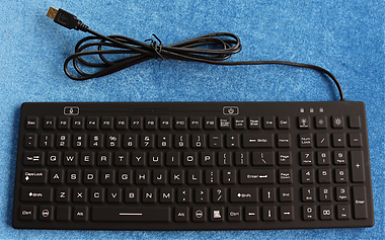 Промышленная клавиатура K-TEK-M380KP-FN-DT-BL-B-US/RU-USB