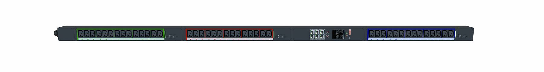 Устройство распределения электропитания iPDU-5934 3PH 16A 42-Outlet (42*C13 без фиксаторов) Metered ZeroU PDU