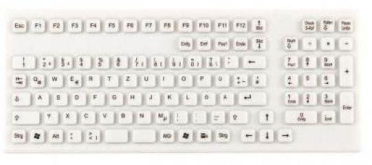 Клавиатура пылевлагозащищённая TKG-106-IP68-WHITE-USB-US/CYR (KG22303)