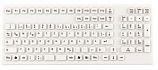 Клавиатура пылевлагозащищённая TKG-106-IP68-WHITE-USB-US/CYR (KG22303)
